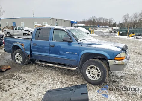 2002 Dodge Dakota Quad Slt из США, поврежденный, VIN 1B7HG48N92S534384